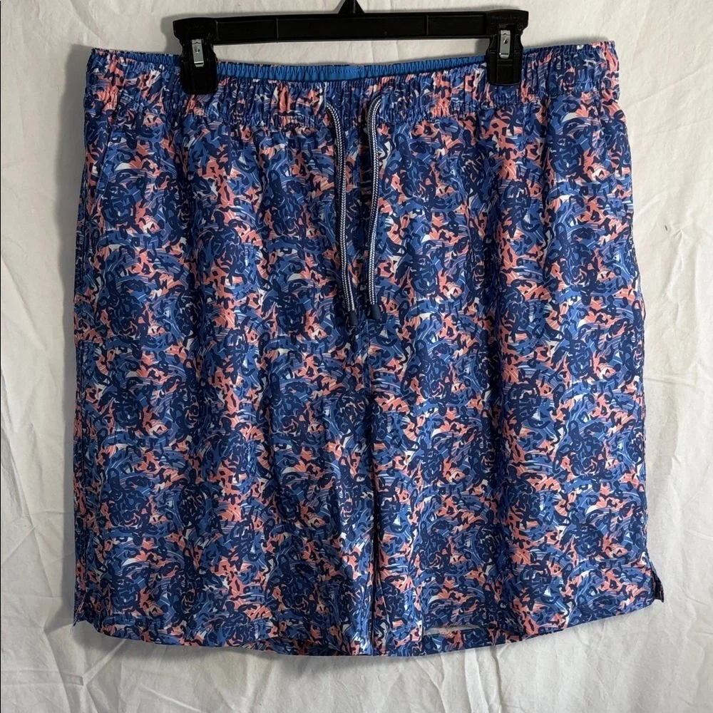 Peter Millar Seaside Turtle Tide Men's Lined Swim Shorts - XL